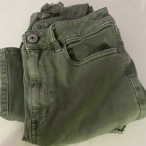 olive high waited ae jeans